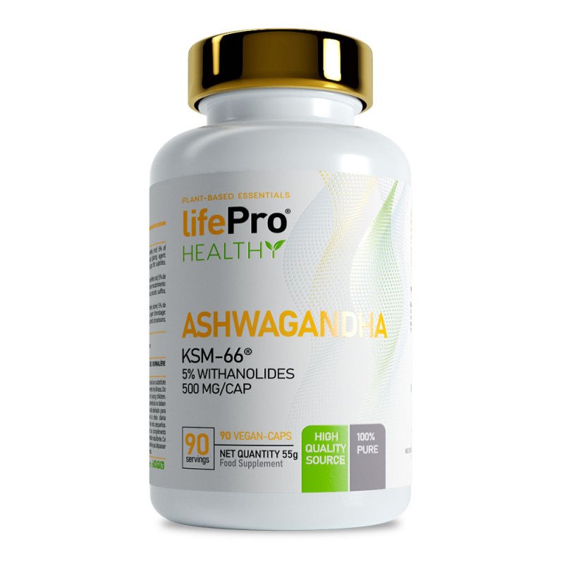 Ashwagandha 500mg ksm66 90 Vcaps New de LifePro