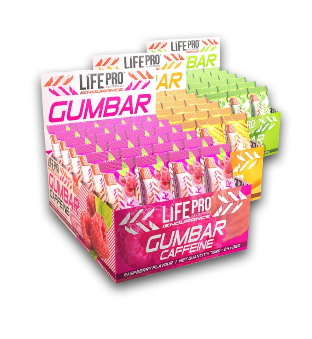 Endurance Gumbar Caffeine 24X32G de LifePro