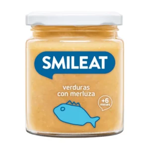 Tarrito de verduras con merluza de Smileat
