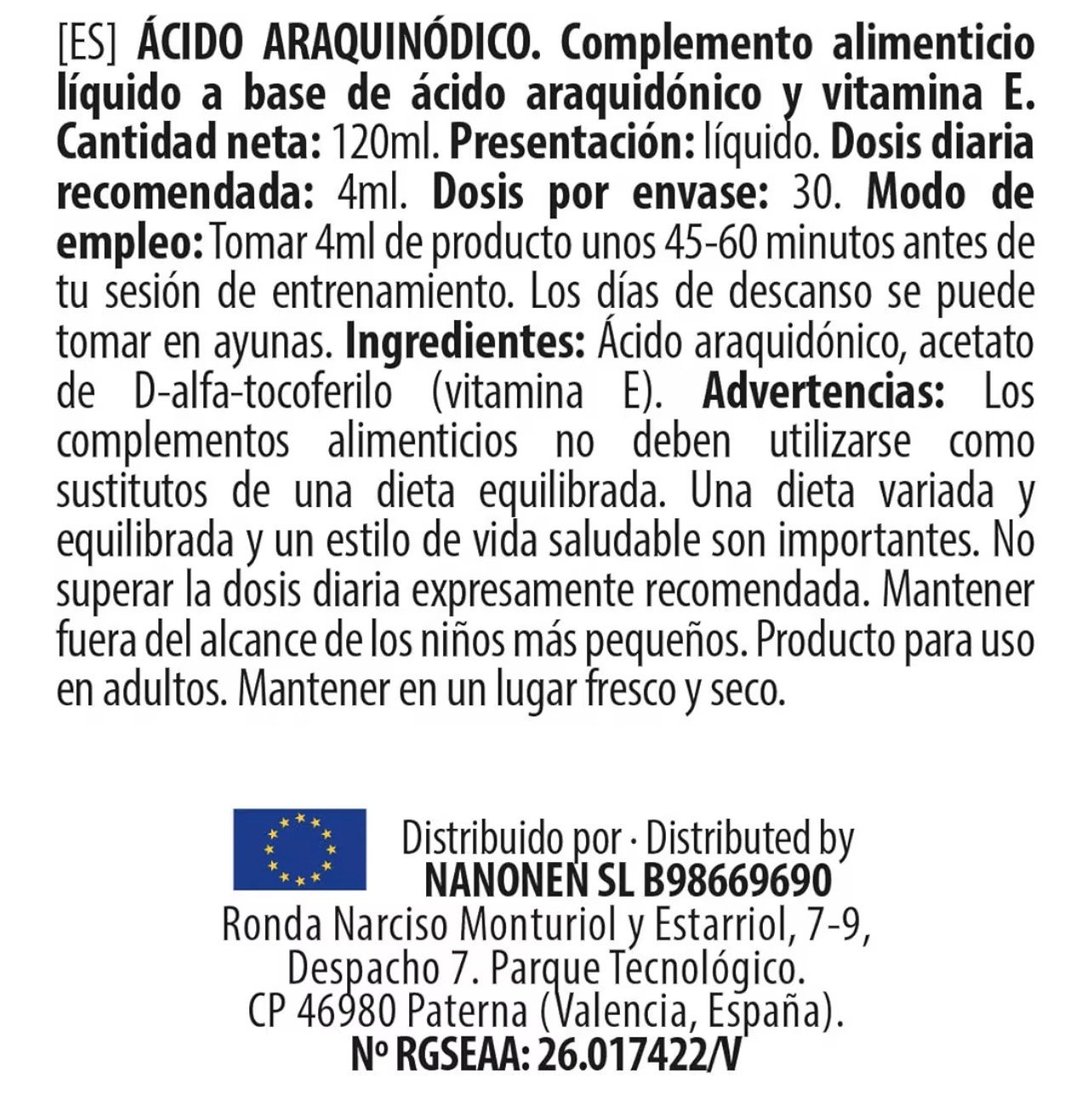 Real Arachidonic Acid de BIG SUPPS - Imagen 2