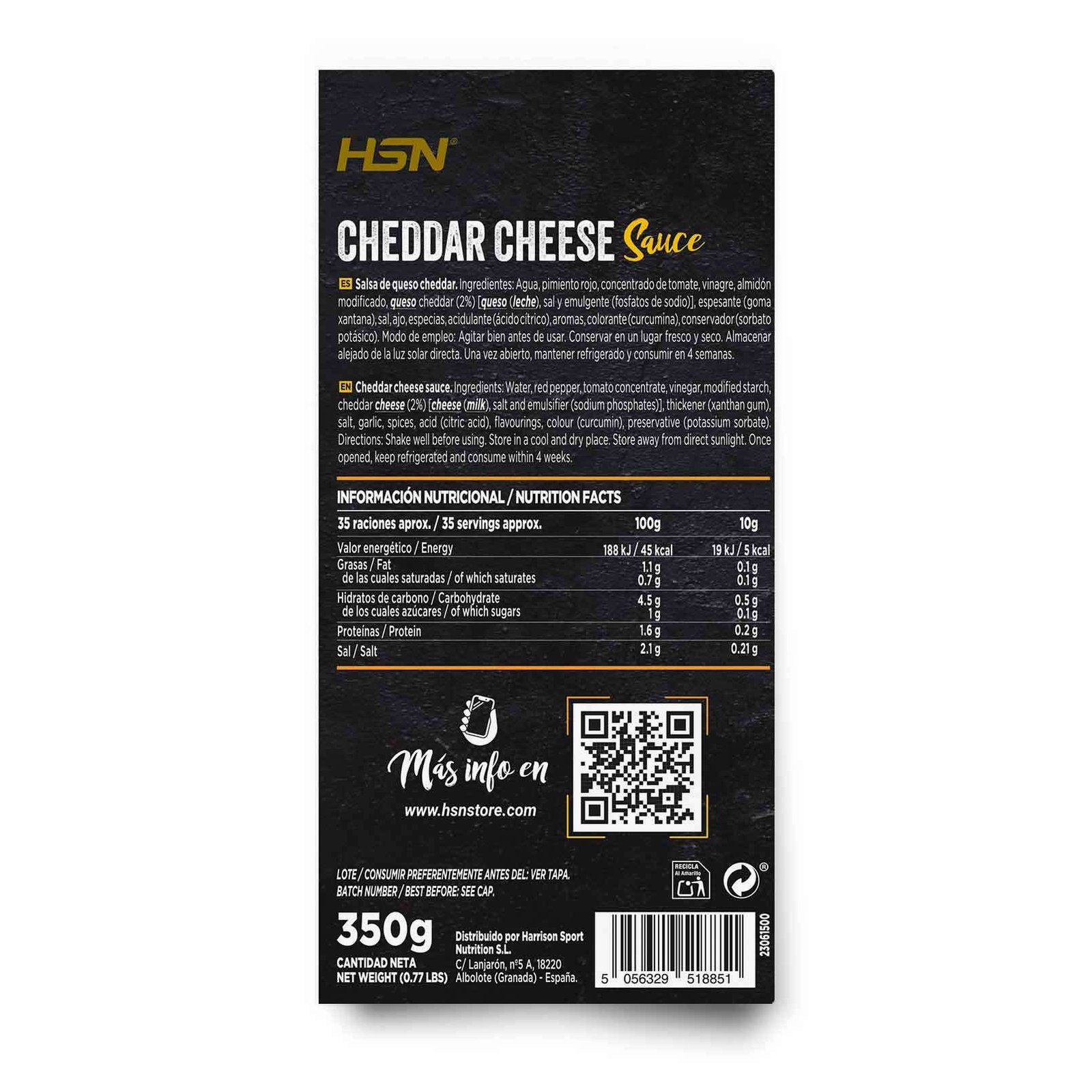 Salsa Queso cheddar de HSN - Imagen 2