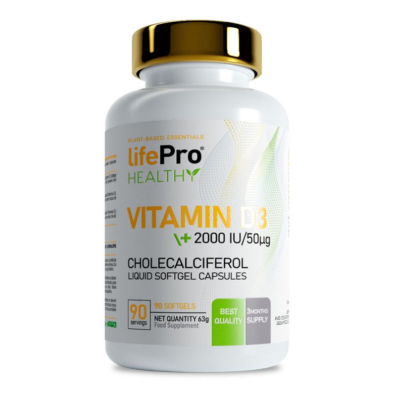 Vitamin d3 2000ui 90 Softgels de LifePro