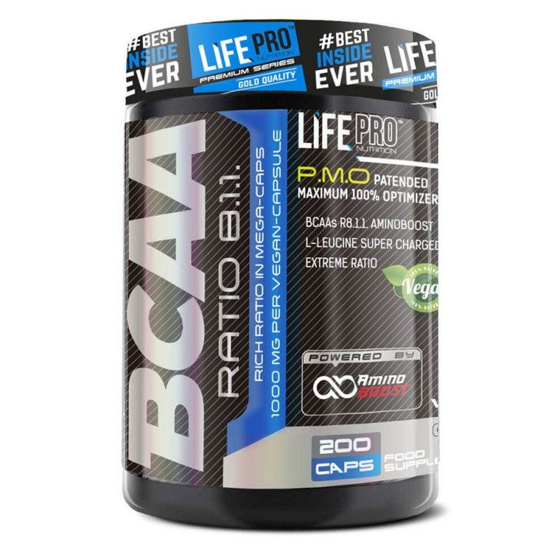 Bcaa Pro 8:1:1 1000mg 200 Caps de LifePro