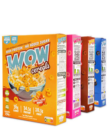 Wow Cereals - Cereales de desayuno Super Proteicos 250g de BIG SUPP