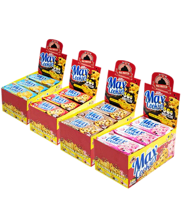 Max Cookies Box - Snack Proteico de Galletas Supercrujientes