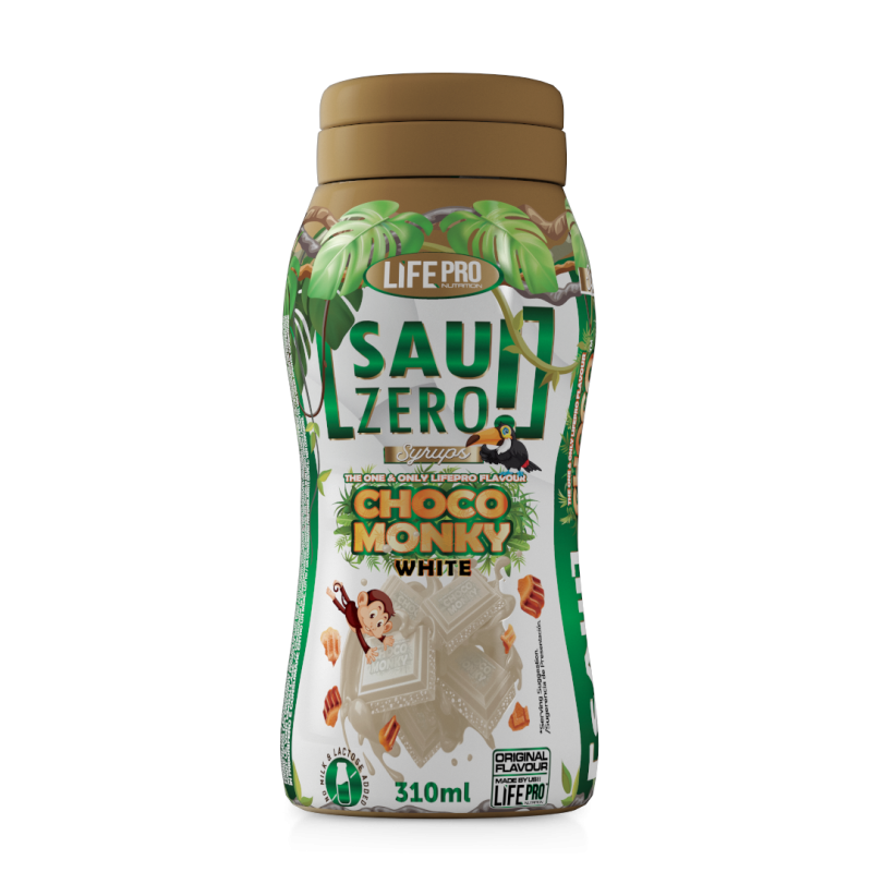 Sauzero Zero Calories White Choco Monky 310ml de LifePro