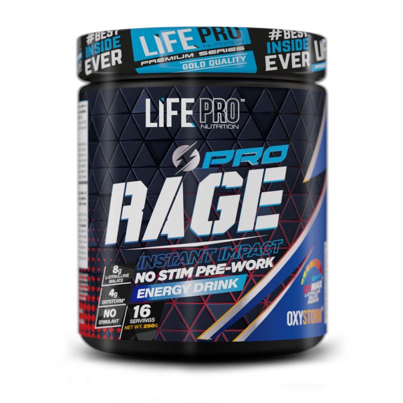Rage Pro 290g Caffeine Free de LifePro