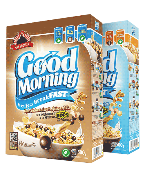 Good Morning Perfect Breakfast Cereales con Pops de Proteína de Soja y Chocolate de BIG SUPPS