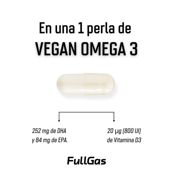Vegan Omega 3 (MaGOmega® MAG 560mg) - 60 perlas de Fullgas - Imagen 4