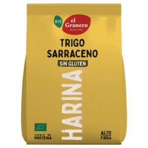 Harina de Trigo Sarraceno Sin Gluten Bio, 500 g de El Granero